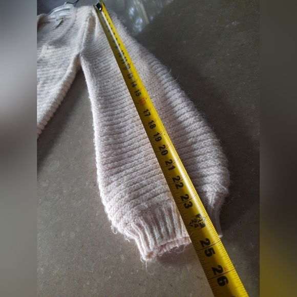 Max Studio Open Front Long Oversized Cardigan Sweater Beige Soft Size Small - Picture 9 of 12